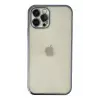 Newface Apple iPhone 12 Pro Kılıf Razer Lensli Silikon - Lacivert