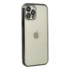 Newface iPhone 12 Pro Kılıf Razer Lensli Silikon - Siyah