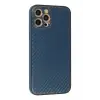 Newface Apple iPhone 12 Pro Max Kılıf Coco Karbon Silikon - Mavi