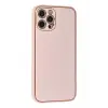 Newface Apple iPhone 12 Pro Max Kılıf Coco Karbon Silikon - Pembe
