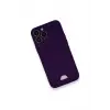 Newface iPhone 12 Pro Max Kılıf Kelvin Kartvizitli Silikon - Derin Mor