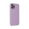 Newface iPhone 12 Pro Max Kılıf Lansman Glass Kapak - Lila