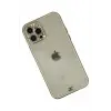 Newface iPhone 12 Pro Max Kılıf Liva Taşlı Silikon - Beyaz