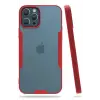 Newface iPhone 12 Pro Max Kılıf Platin Silikon - Kırmızı