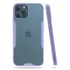 Newface Apple iPhone 12 Pro Max Kılıf Platin Silikon - Lila