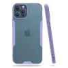 Newface Apple iPhone 12 Pro Max Kılıf Platin Silikon - Lila