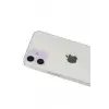 Newface Apple iPhone 12 Rainbow Kamera Lens Koruma Cam - Mor