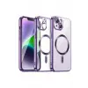 Newface Apple iPhone 13 Kılıf Kross Magneticsafe Kapak - Mor