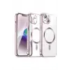 Newface iPhone 13 Kılıf Kross Magneticsafe Kapak - Rose