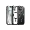 Newface Apple iPhone 13 Kılıf Kross Magneticsafe Kapak - Siyah
