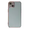 Newface iPhone 13 Kılıf Volet Silikon - Açık Yeşil