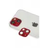 Newface Apple iPhone 13 Pers Alüminyum Kamera Lens - Kırmızı