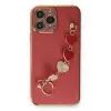 Newface iPhone 13 Pro Kılıf Esila Silikon - Kırmızı