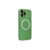 Newface Apple iPhone 13 Pro Kılıf Jack Magneticsafe Lens Silikon - Yeşil