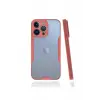Newface Apple iPhone 13 Pro Kılıf Platin Silikon - Pembe
