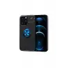 Newface Apple iPhone 13 Pro Kılıf Range Yüzüklü Silikon - Siyah-Mavi