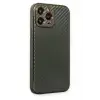 Newface iPhone 13 Pro Max Kılıf Coco Karbon Silikon - Füme