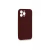 Newface iPhone 13 Pro Max Kılıf Lansman Legant Silikon - Bordo