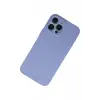 Newface Apple iPhone 13 Pro Max Kılıf Nano içi Kadife Silikon - Lila