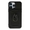 Newface Apple iPhone 13 Pro Max Kılıf Pars Lens Yüzüklü Silikon - Siyah