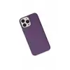 Newface Apple iPhone 13 Pro Max Kılıf Pc Sert Şeffaf Kapak - Mor