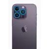 Newface iPhone 13 Pro Max Neon Fosforlu Kamera Lens - Mavi