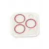 Newface iPhone 13 Pro Max Shine Kamera Lens Koruma Cam - Pembe