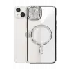 Newface iPhone 14 Kılıf Joke Simli Magneticsafe Kılıf - Siyah