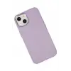 Newface Apple iPhone 14 Plus Kılıf Asya Deri Silikon - Lila