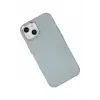 Newface Apple iPhone 14 Plus Kılıf Asya Deri Silikon - Sierra Blue