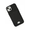 Newface Apple iPhone 14 Plus Kılıf Kelvin Kartvizitli Silikon - Siyah