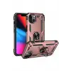 Newface Apple iPhone 14 Plus Kılıf Sofya Yüzüklü Silikon Kapak - Rose