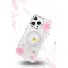 Newface iPhone 14 Pro Flower Magsafe Kapak - Sarı