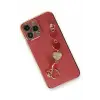 Newface iPhone 14 Pro Kılıf Esila Silikon - Kırmızı