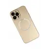 Newface Apple iPhone 14 Pro Kılıf Jack Magneticsafe Lens Silikon - Gold