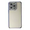 Newface Apple iPhone 14 Pro Kılıf Joke Taşlı Silikon - Mavi