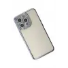 Newface iPhone 14 Pro Kılıf Joke Taşlı Silikon - Mavi