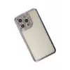Newface Apple iPhone 14 Pro Kılıf Joke Taşlı Silikon - Mor