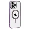 Newface Apple iPhone 14 Pro Kılıf Kronos Magsafe Kapak - Derin Mor