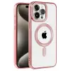 Newface Apple iPhone 14 Pro Kılıf Kronos Magsafe Kapak - Rose Gold