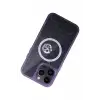 Newface Apple iPhone 14 Pro Kılıf Magic Magneticsafe Silikon - Derin Mor