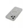 Newface Apple iPhone 14 Pro Kılıf Matte Şeffaf Magneticsafe - Şeffaf