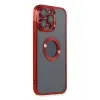 Newface Apple iPhone 14 Pro Kılıf Slot Silikon - Kırmızı