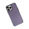 Newface Apple iPhone 14 Pro Max Kılıf Modos Metal Kapak - Mor