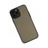 Newface Apple iPhone 14 Pro Max Kılıf Montreal Silikon Kapak - Siyah