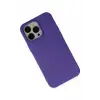 Newface iPhone 14 Pro Max Kılıf Nano içi Kadife Silikon - Mor