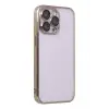 Newface iPhone 14 Pro Max Kılıf Razer Lensli Silikon - Gold