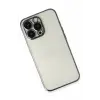 Newface iPhone 14 Pro Max Kılıf Razer Lensli Silikon - Siyah