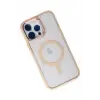 Newface iPhone 14 Pro Max Kılıf Room Magneticsafe Silikon - Pudra