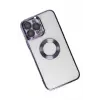 Newface Apple iPhone 14 Pro Max Kılıf Slot Silikon - Mor